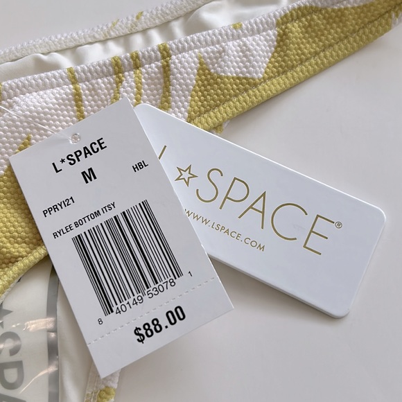 L*Space Womens Rylee Itsy Bikini Swim Bottom size Medium Swimwear - Picture 6 of 9